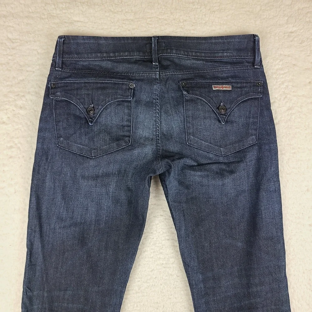 Hudson Jeans Womens 30 Blue Skinny‎ Flap Pocket Barn Dark Wash Denim
